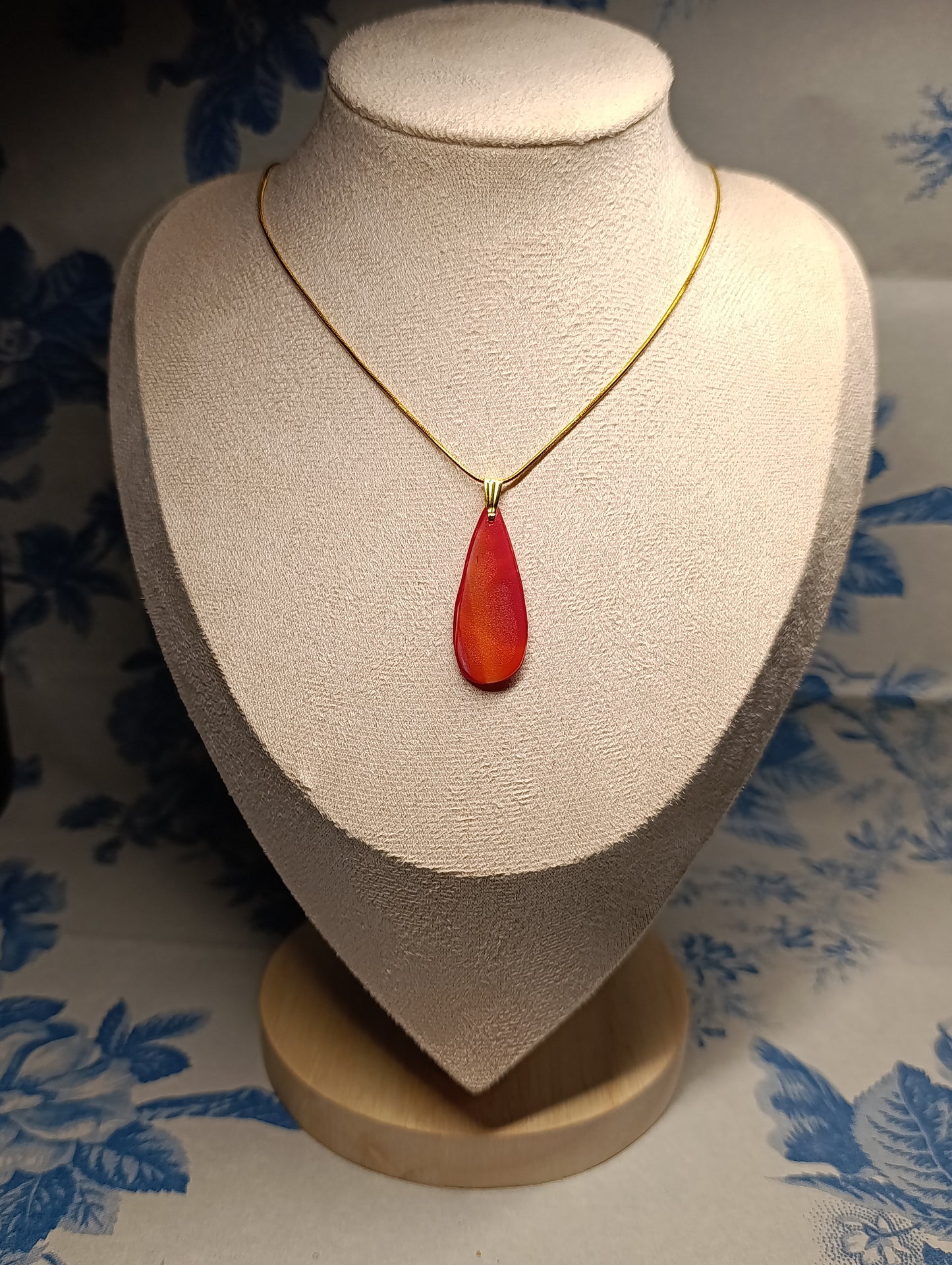 Colgante Lágrima Rojo