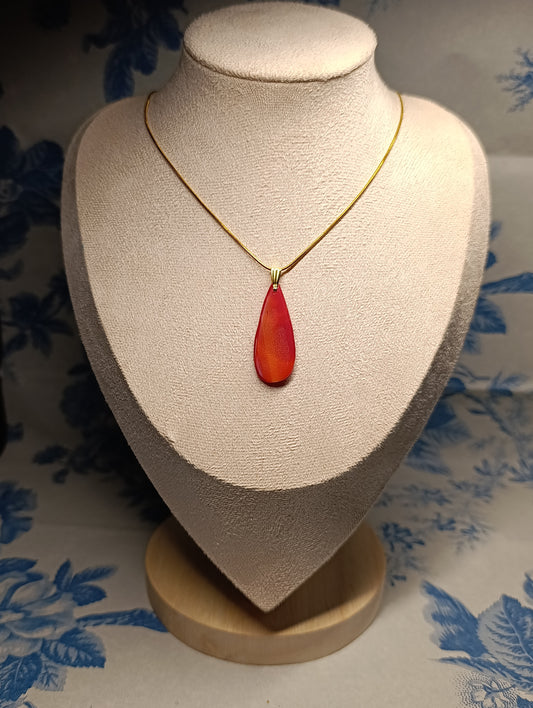 Colgante Lágrima Rojo