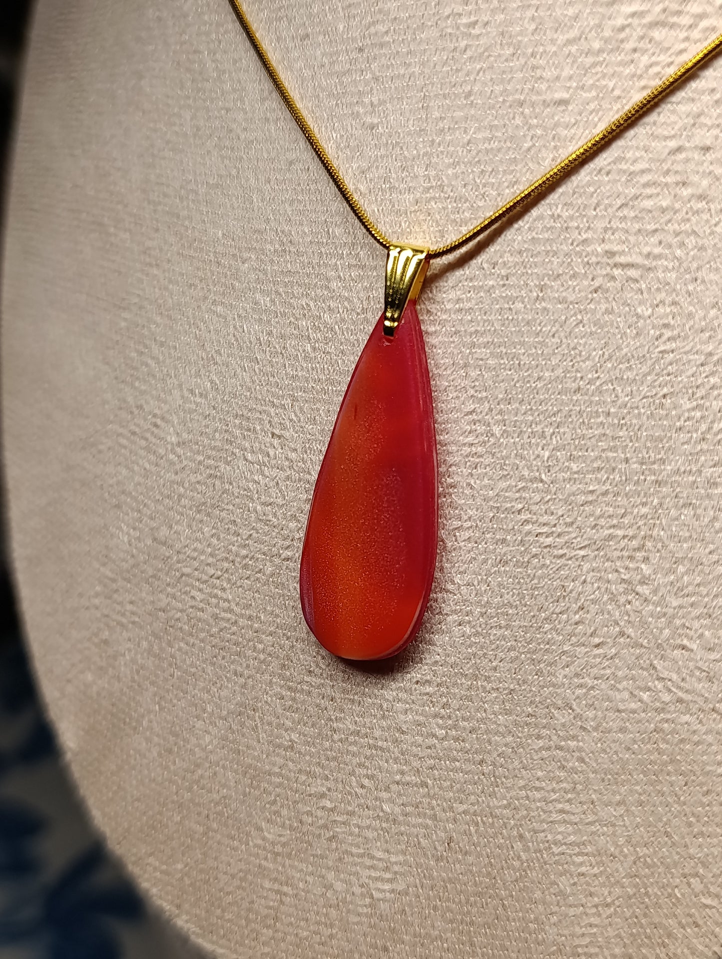 Colgante Lágrima Rojo